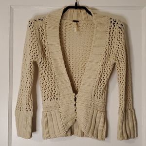 Free People Cropped Sweater Cardigan xs